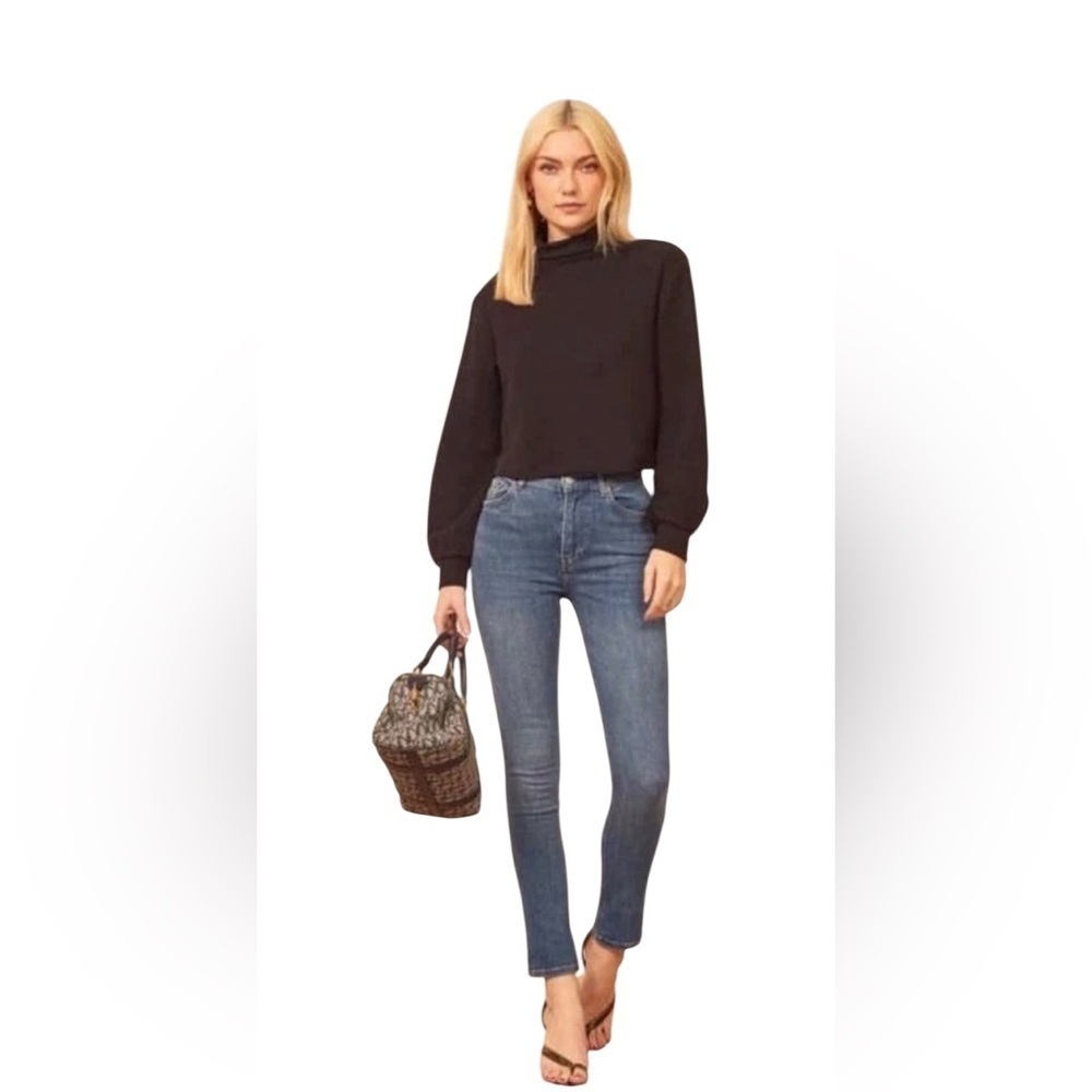 Reformation High & Skinny Jeans – Wash: Rhine